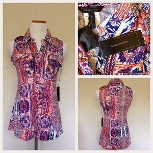 BCBG Maxazria Sleeveless Blouse