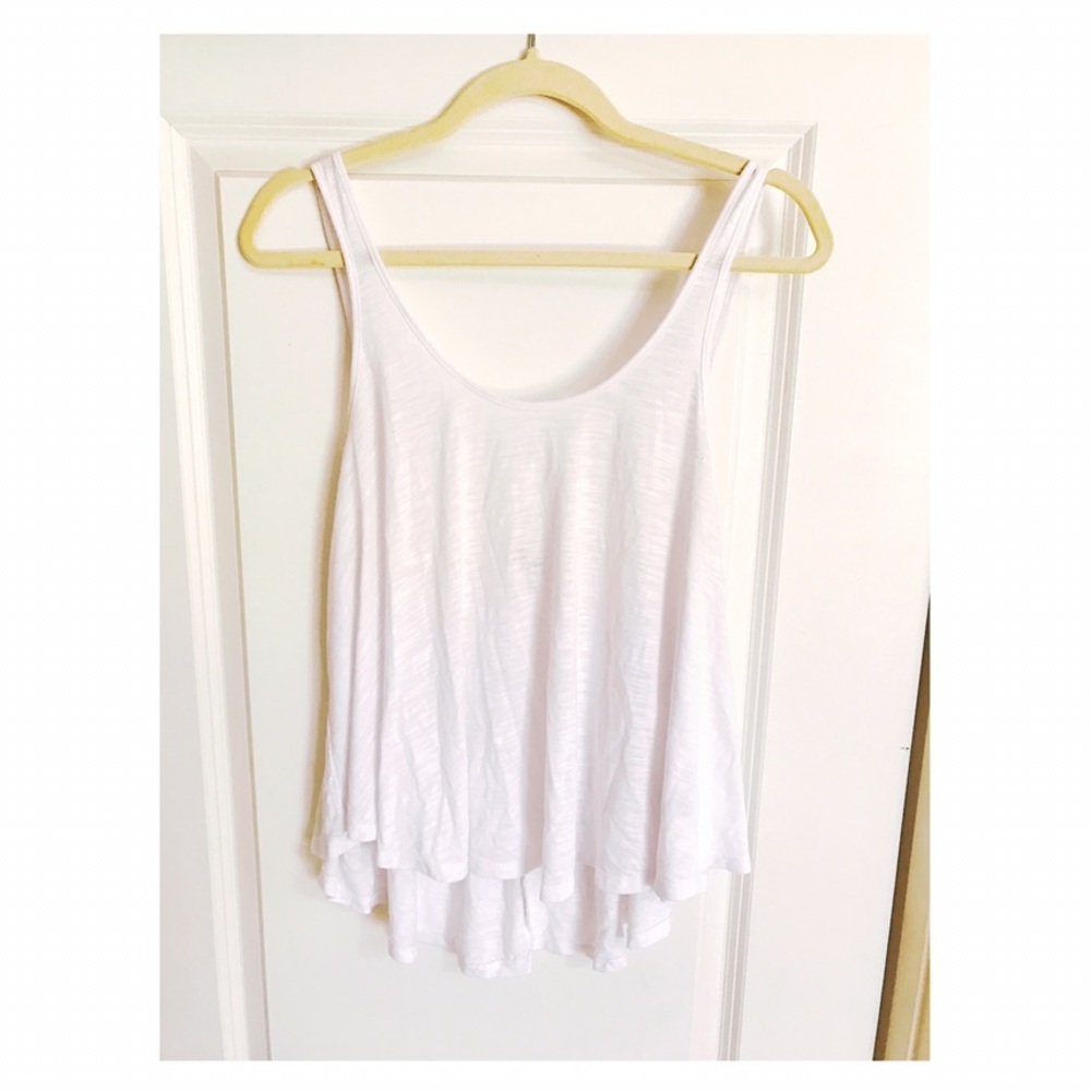 White baby doll tank