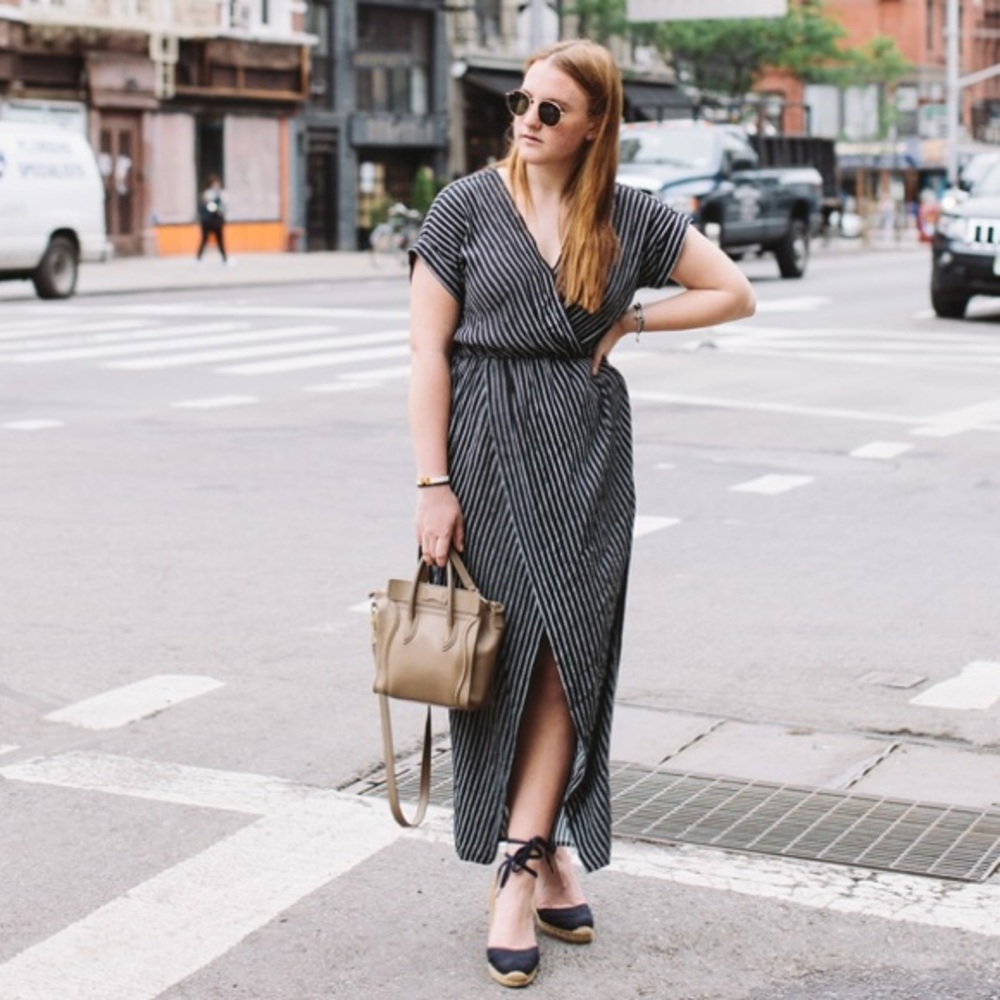 Madewell striped maxi dress.
