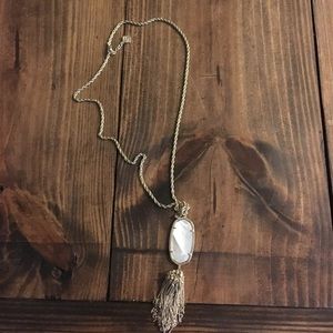 Kendra Scott necklace pearl and gold