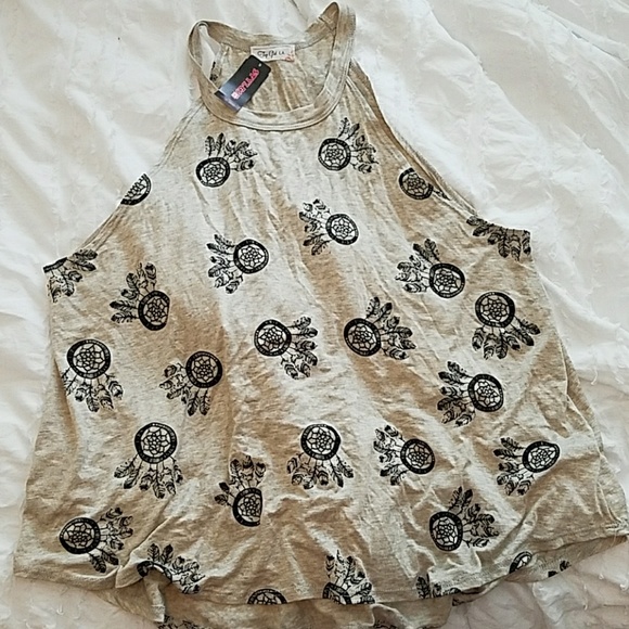 Top Girl LA Tops - NWT High Neck Dream Catcher Tank