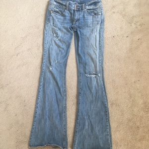 distressed American Eagle artist jeans