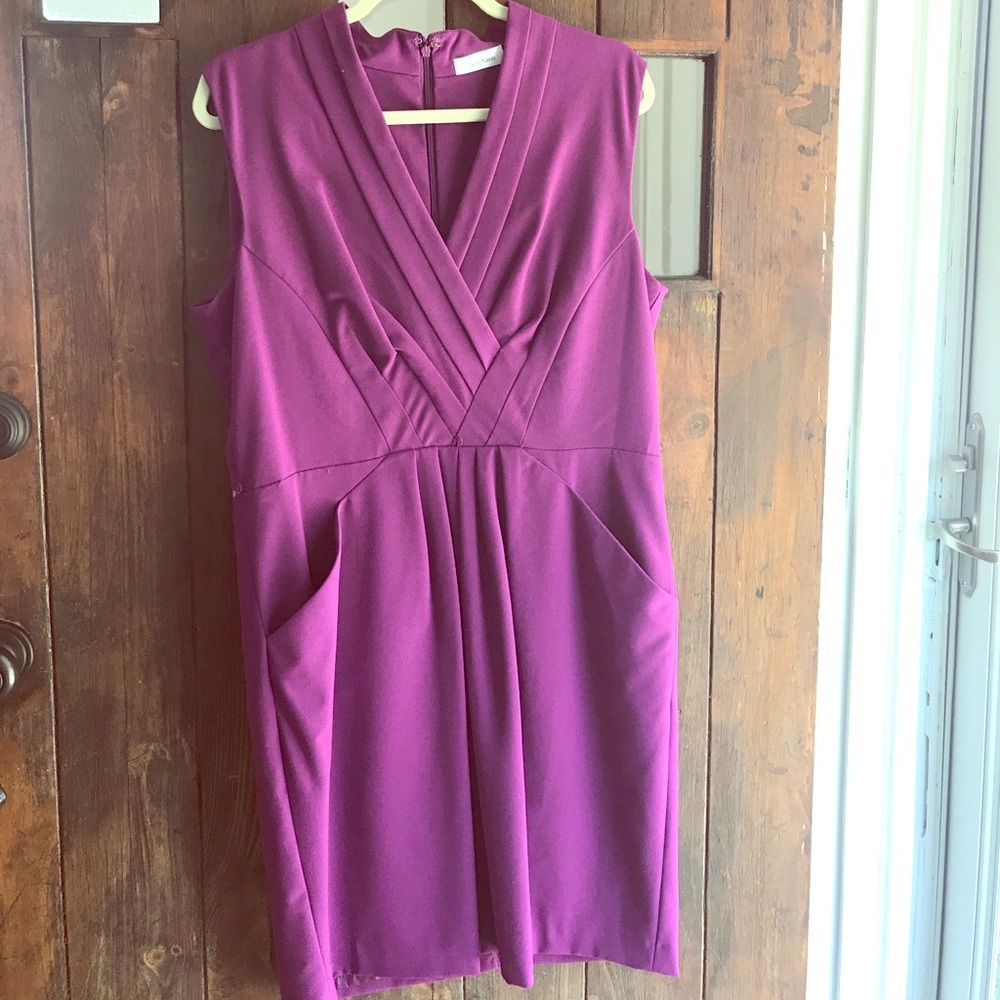 Purple Calvin Klein Dress