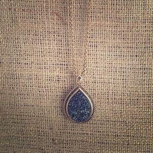 Blue Stone Necklace with matching Ring