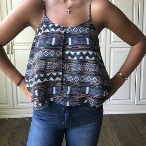 Multi colored tank top