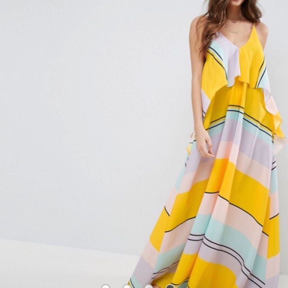ASOS Yellow Maxi Dress