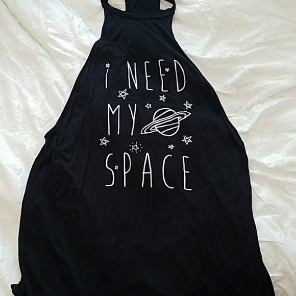 Hyssop Tops - NWT High Neck Drop Arm Space Tank