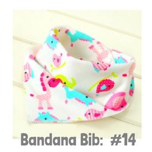 Bandana Bib For Baby (Girl Animals)