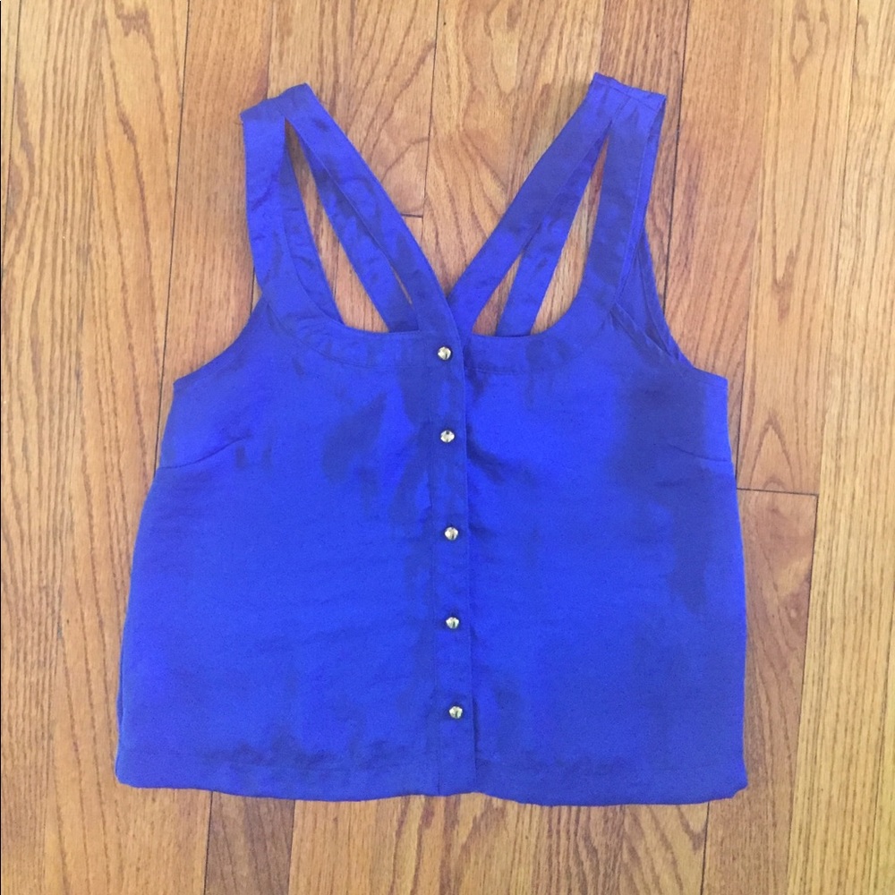 Topshop blue top