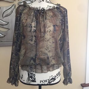 Snake print blouse