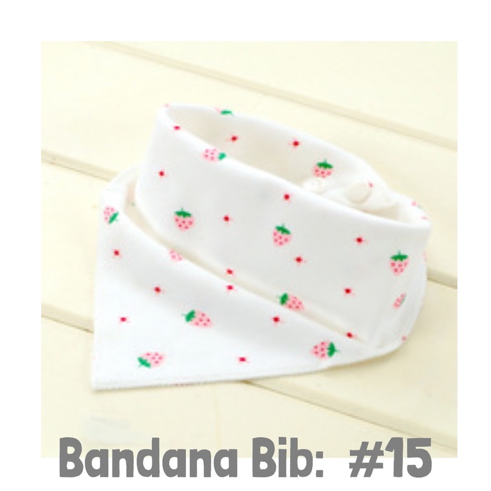 Bandana Bib For Baby (Strawberry)