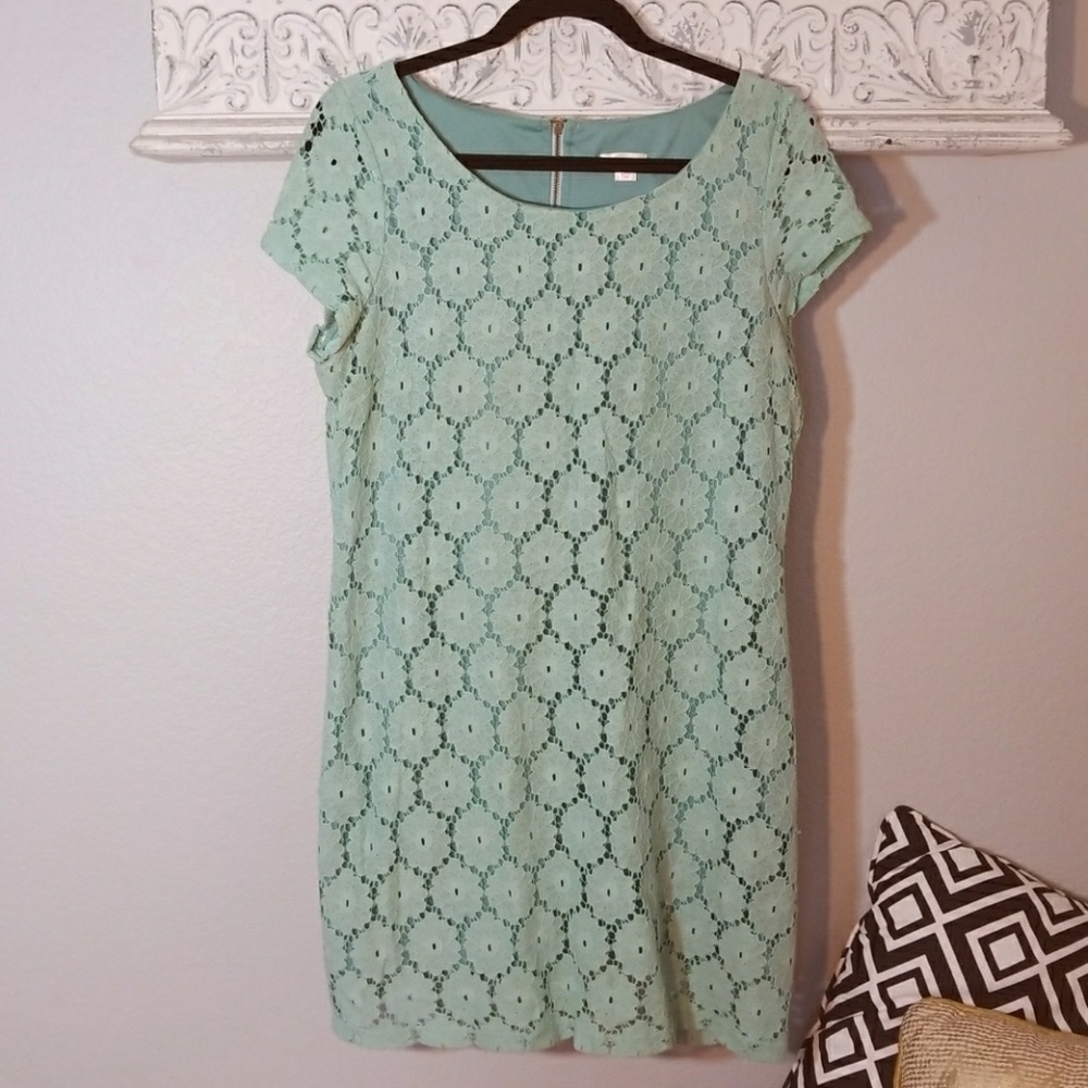 Xhilaration Mint Flower Lace dress