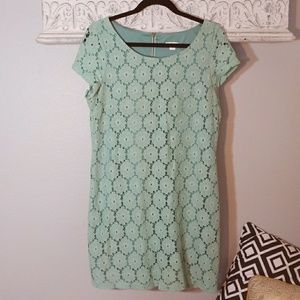 Xhilaration Mint Flower Lace dress