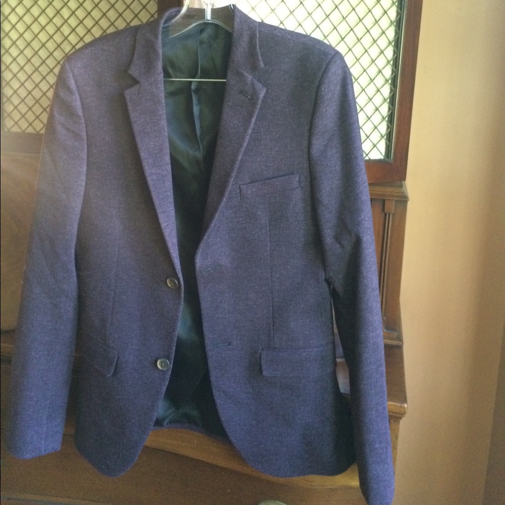 Topman maroon/dark purple blazer