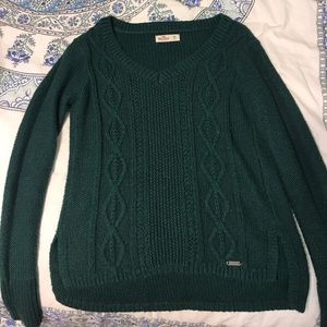 Emerald green hollister sweater