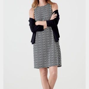 J.Jill Printed Shirred back tank dress