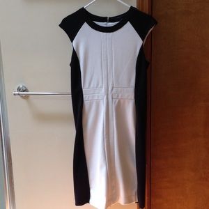 Black/white color block Banana Republic dress, sz6