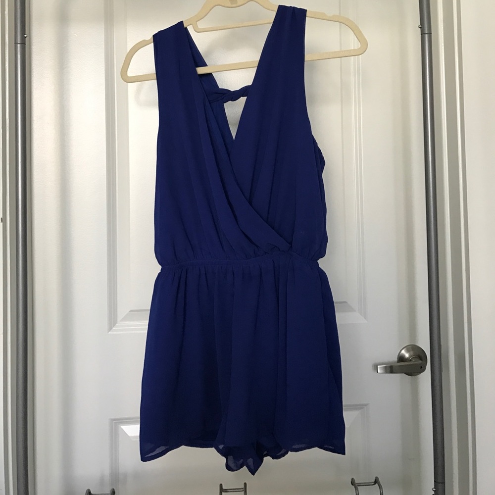Royal Blue Romper Size Small