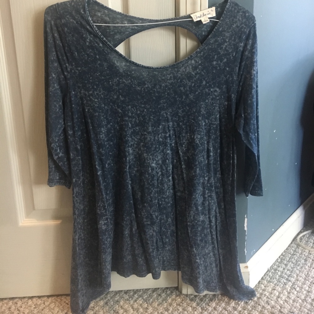 navy blue shirt