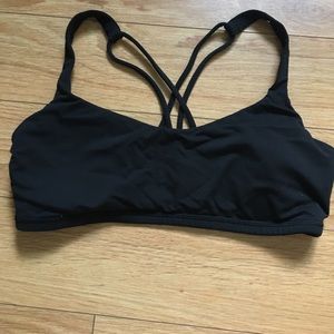 Free to be black lululemon sports bra
