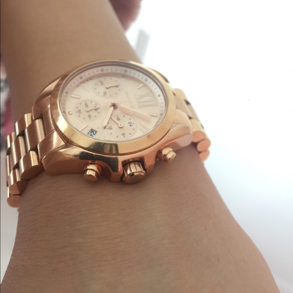 Michael Kors rose gold-tone stainless steel watch