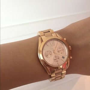 Michael Kors rose gold-tone stainless steel watch