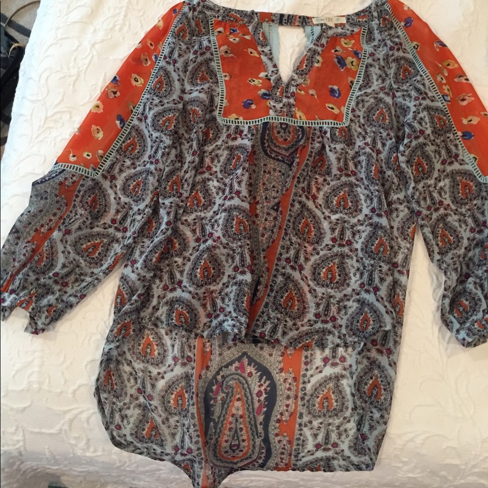 Boutique sheer summer top