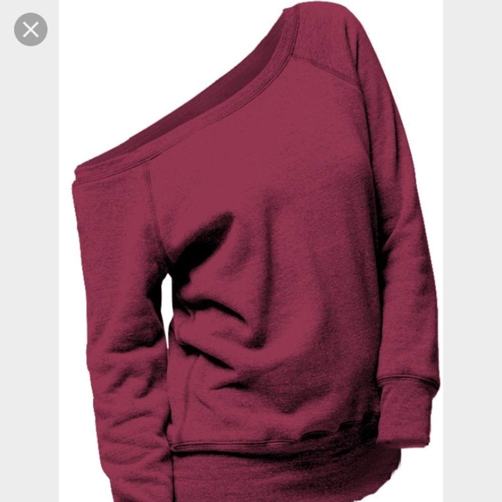 Off the shoulder sweatshirt
