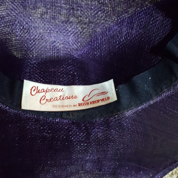 Plum Large Bow Hat - Picture 3 of 3