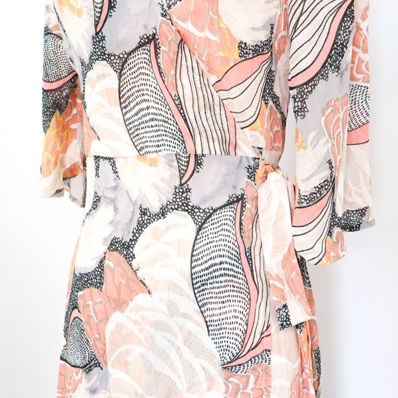 ⚡️CLEARANCE Multicolor Floral Wrap Maxi Dress - Picture 7 of 7