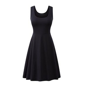 Basic black tank dress (size small)