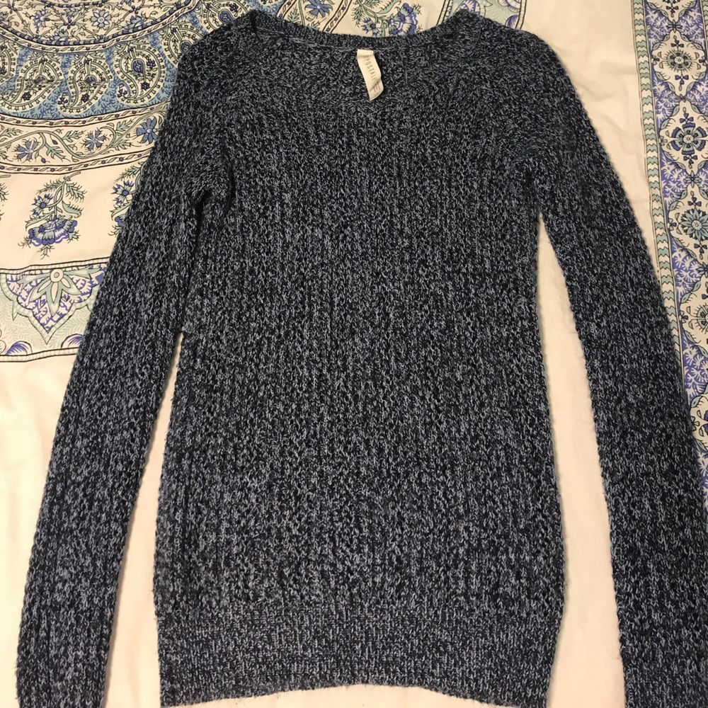 Plush V-neck sweater