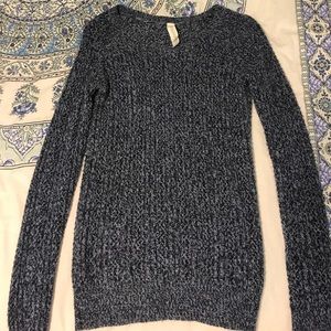 Plush V-neck sweater