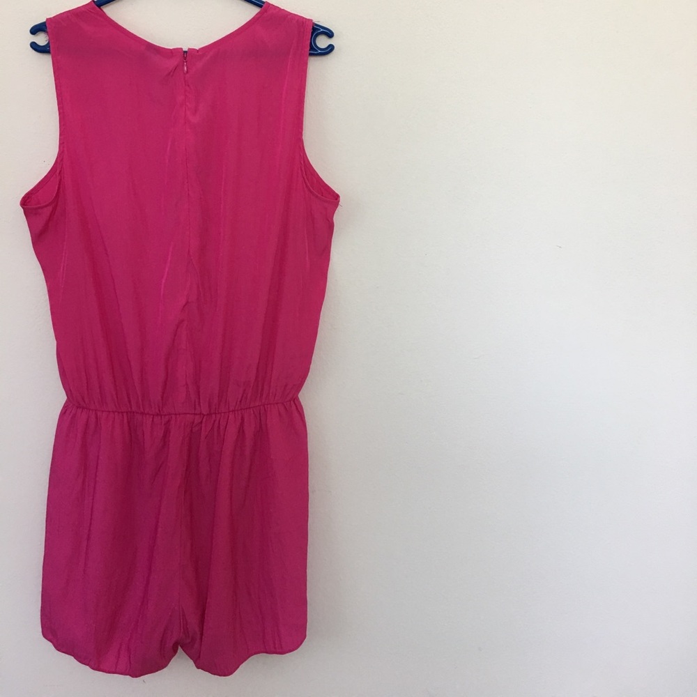 NWT GAP very pink romper Large