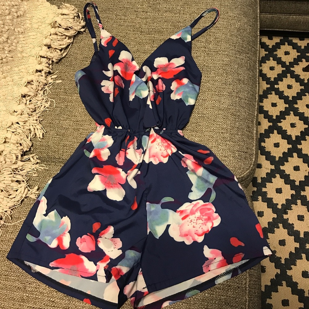 A beautiful floral romper