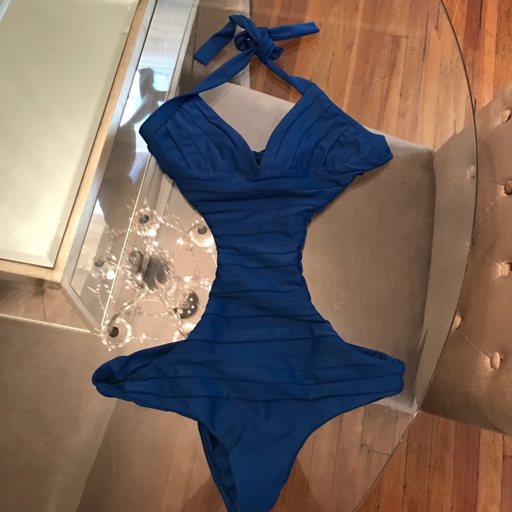 Mikoh blue one piece suit