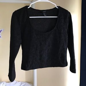 Black sexy crop top