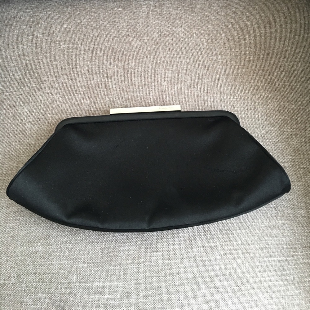 Ferragamo black evening clutch