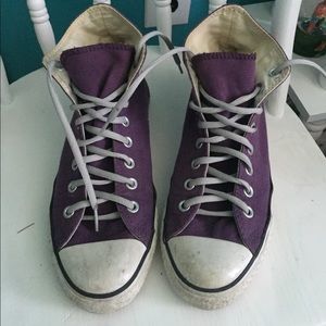 Purple High Top Converse