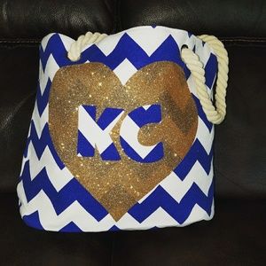 Custom chevron city bag