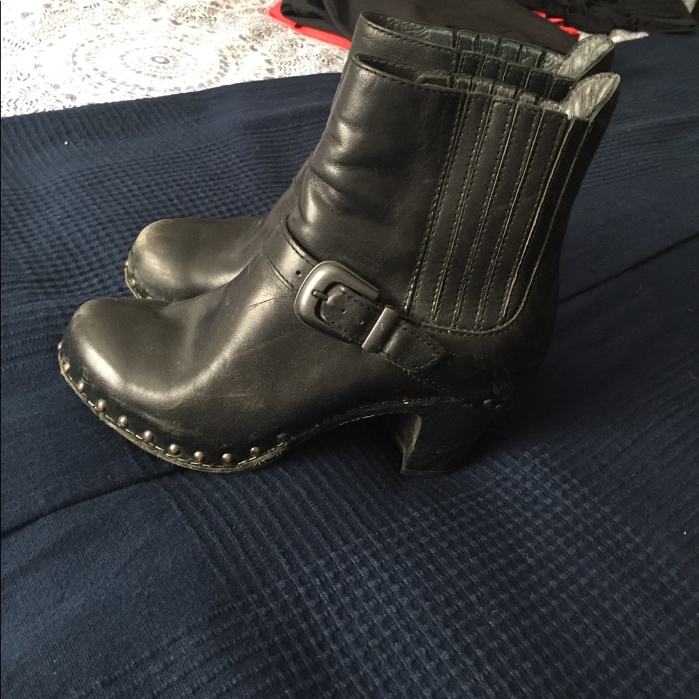 Dansko black booties