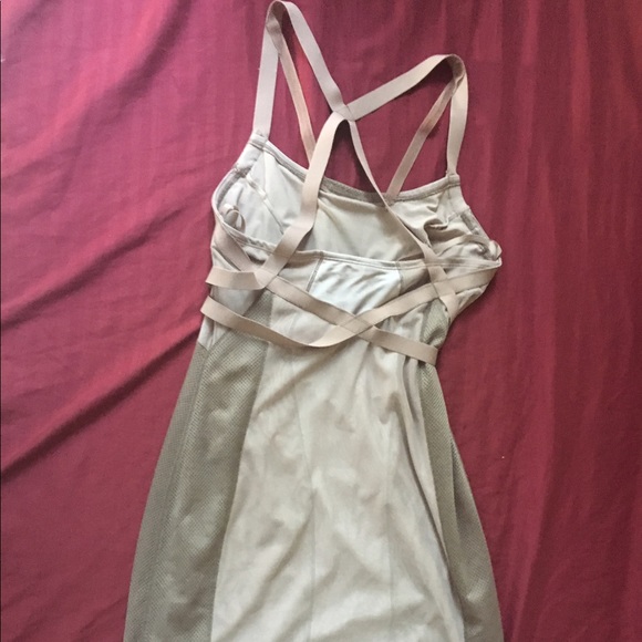 Bcbg MaxAzria tan bodycon dress with buckles - Picture 5 of 6