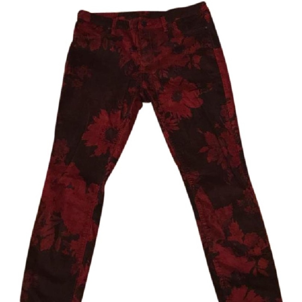 Blank Nyc Red Patterned Jeans - image 3