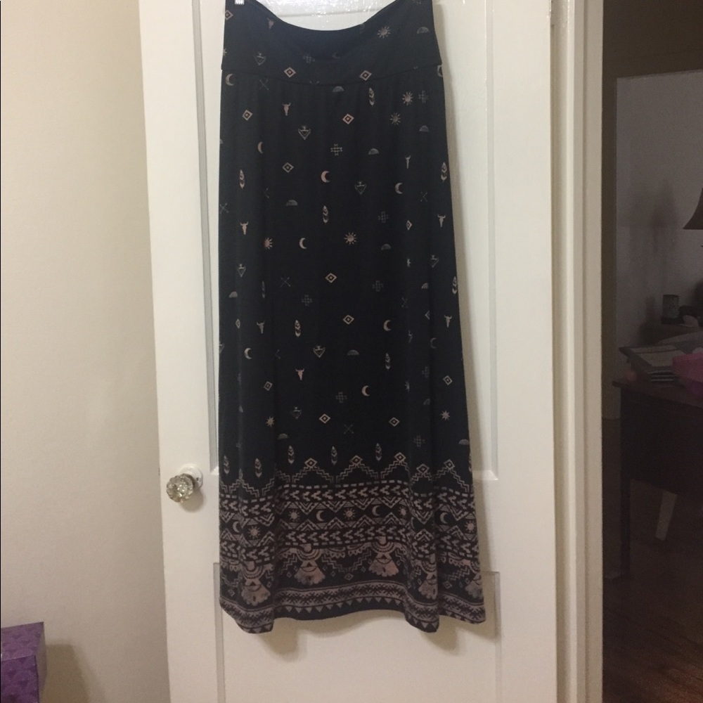 Mossimo Southwestern design maxi skirt NWT