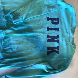 TEAL/BLUE Victoria's Secret crew neck sweatshirts