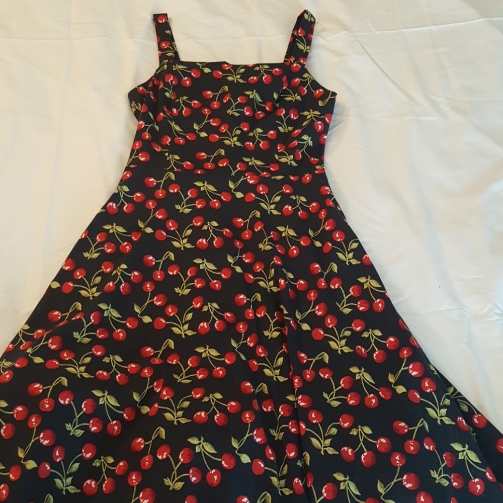 Up Front retro cherry print dress