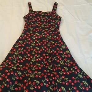Up Front retro cherry print dress