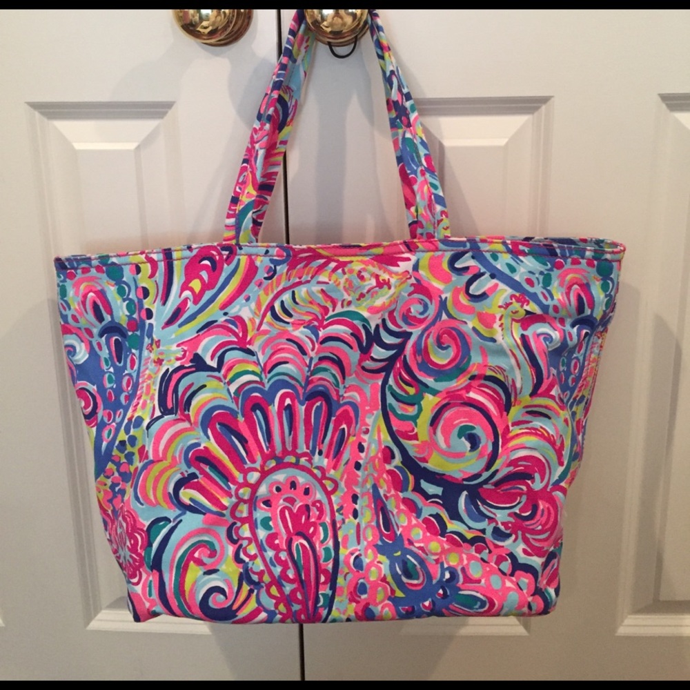 Lilly Pulitzer Canvas Beach Tote