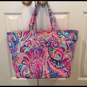 Lilly Pulitzer Canvas Beach Tote