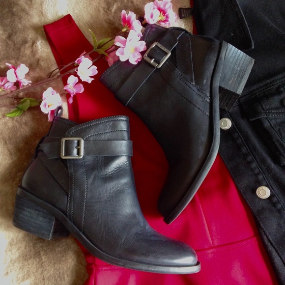 Vince Camuto Shoes - Vince Camuto Buckled Moto Ankle Boots
